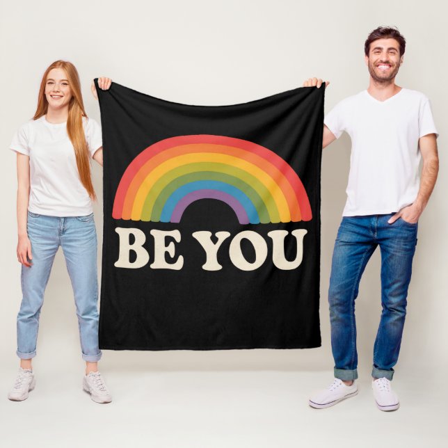 Manta Polar Sea usted Gay Lesbian Orgullo LGBTQ Aliado Rainbow (In situ)