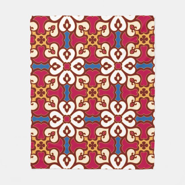 Manta Polar Seamless arabic pattern - based on ottoman traditi (Anverso)