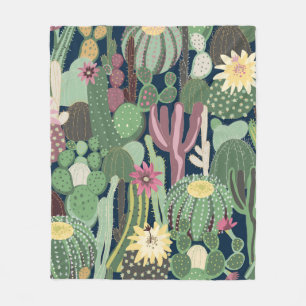 Manta Polar seamless background with cactus