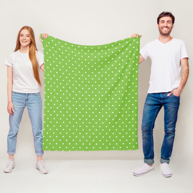 Manta Polar Seamless  bright lime polka dot pattern  (In situ)