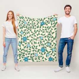 Manta Polar Seamless floral pattern on beige background