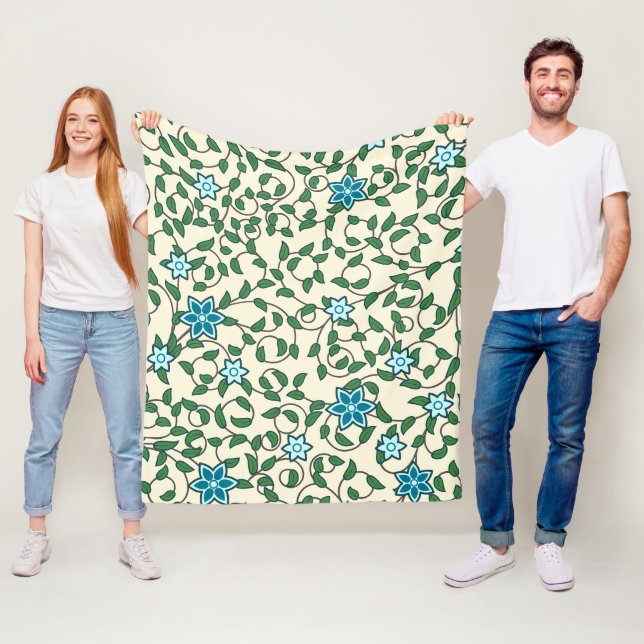 Manta Polar Seamless floral pattern on beige background (In situ)