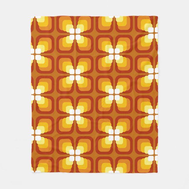 Manta Polar Seamless pattern with abstract floral elements and (Anverso)