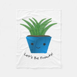 Manta Polar Seamos Fronds Cute Kawaii Fern