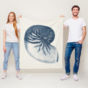 Manta Polar Seashell del ojo del tiburón del añil