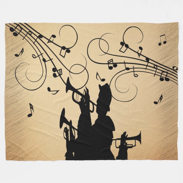 Manta Polar Sección de Trompeta Música Rústica (Frente (Horizontal))