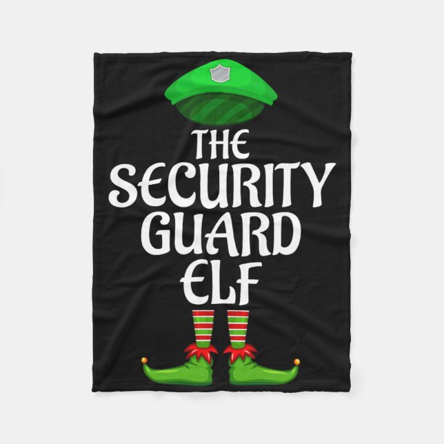 Manta Polar Security Guard Elf Matching Family Group Christmas (Anverso)