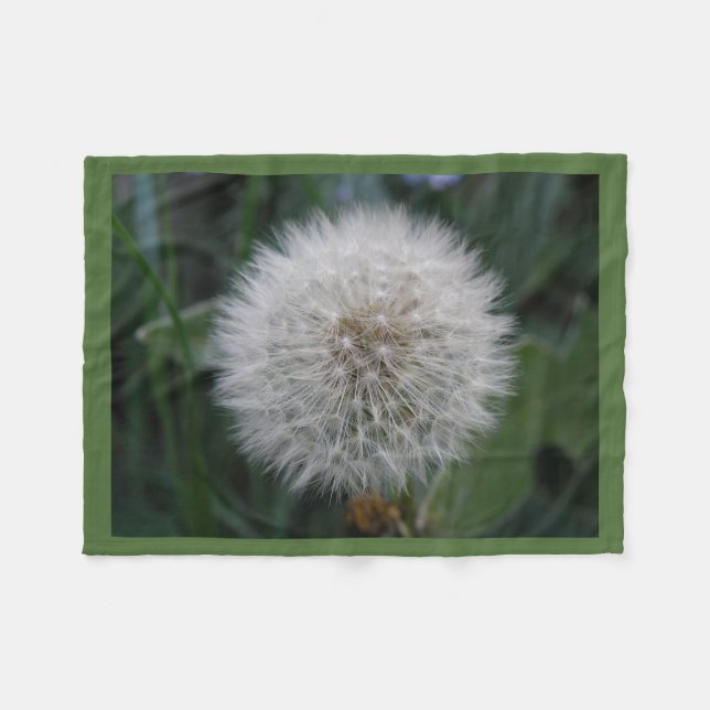 Manta Polar Seeding Dandelion Fleece Blanket (Frente (Horizontal))
