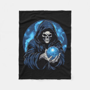 Manta Polar Segador Esqueleto de la Muerte Halloween