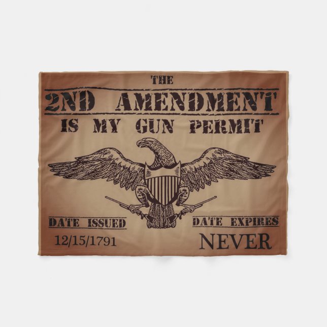 MANTA POLAR SEGUNDA MODIFICACIÓN DEL PERMISO DE LAS ARMAS  (Frente (Horizontal))