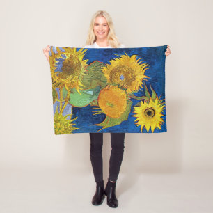 Manta Polar Seis girasoles, Van Gogh