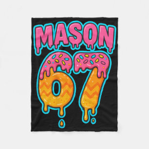 Manta Polar Seis Siete Meme Mason 67 Helado Goteo Divertido (e