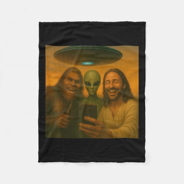 Manta Polar Selfie Bigfoot Jesus Alien - Cryptid Funny Sasquas (Anverso)