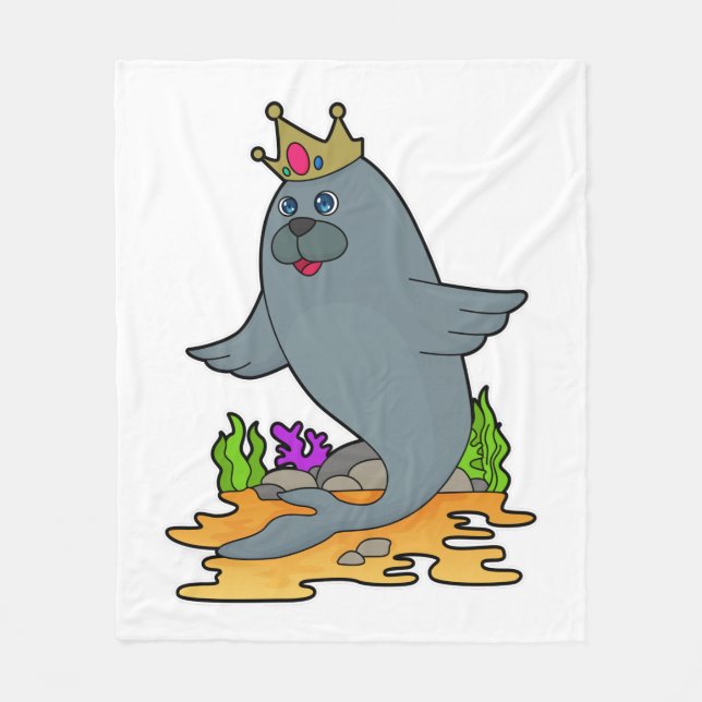 Manta Polar Sellar como rey con corona (Anverso)