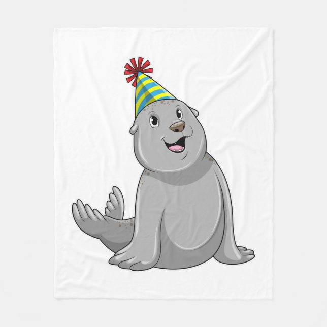 Manta Polar Sello con Fiesta gorra Fiesta (Anverso)