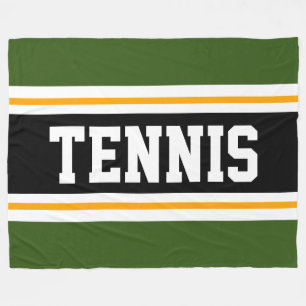 Manta Polar Selva atlética Verde Amarillo Negro Tiras de TENIS
