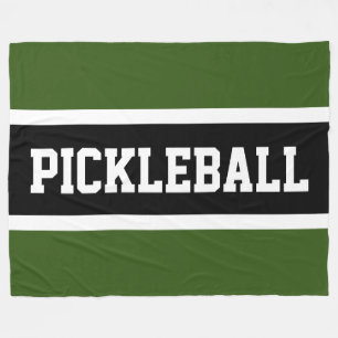 Manta Polar Selva deportiva Green Black PICKLEBALL Strips