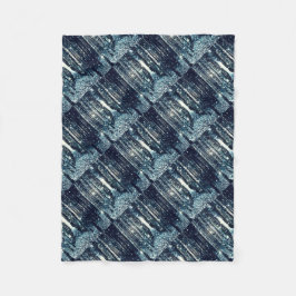 Manta Polar Selva mágica elegancia gris Verde azulada