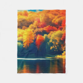 Manta Polar Semejante belleza en las hojas de otoño