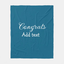 Manta Polar Sencillas felicitaciones mínimas graduación añadir