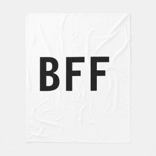 Manta Polar Sencillo minimalista BFF mejores amigos familia no