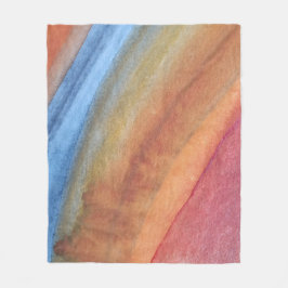 Manta Polar Sencillo Resumen Elegante Marrón Azul Color de agu