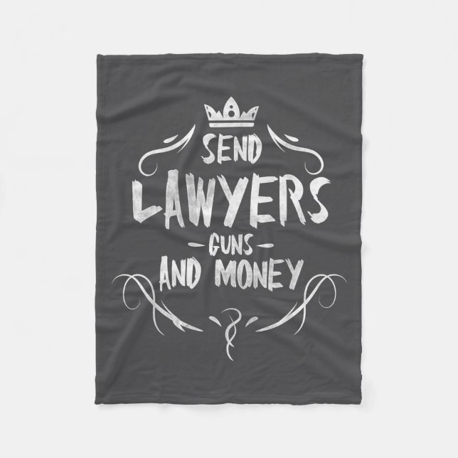 Manta Polar Send Lawyers Guns And Money - Attorney Funny Quote (Anverso)