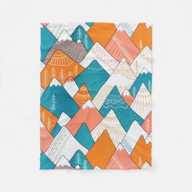 Manta Polar Senderismo Camping World Travel Mountain Peaks (Anverso)