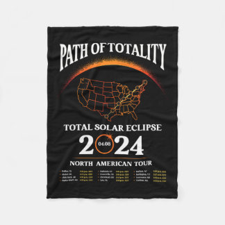 Manta Polar Sendero Eclipse De Eclipse Solar Totalidad Abril 8