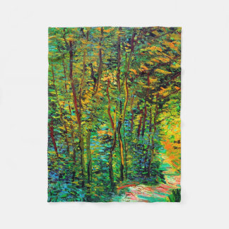 Manta Polar Sendero en el Bella Artes Woods Van Gogh