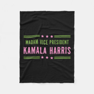 Manta Polar Señora Vicepresidenta Kamala Harris Pink Green