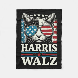 Manta Polar Señoras Gatas sin Hijos por Kamala Harris Vals Gat