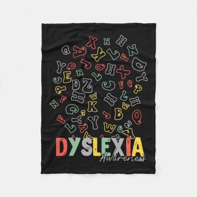 Manta Polar Sensibilización Alfabeto Iris Plata Cinta Retro (Anverso)