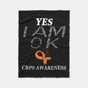 Manta Polar Sensibilización Crps Dolor Crónico Naranja Cinta R