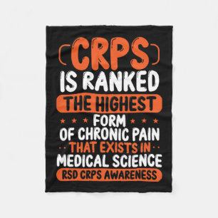Manta Polar Sensibilización Crps Dolor Crónico Naranja Cinta R