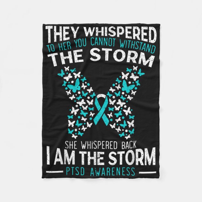 Manta Polar Sensibilización del Ptsd Mariposa Diso de estrés p (Anverso)