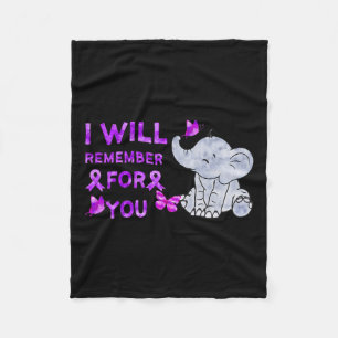 Manta Polar Sensibilización, elefante, te recordaré 3