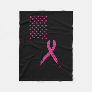 Manta Polar Sensibilización sobre el cáncer de mama Bandera es