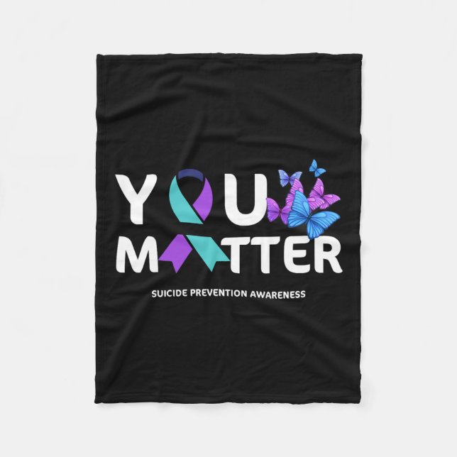 Manta Polar Sensibilización sobre la prevención del suicidio C (Anverso)