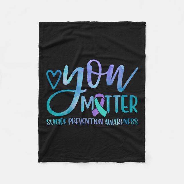 Manta Polar Sensibilización sobre la prevención del suicidio C (Anverso)