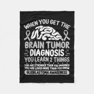 Manta Polar Sensibilización sobre los tumores cerebrales Gris