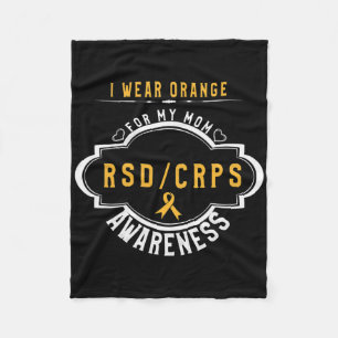Manta Polar Sensibilización Y Apoyo De naranja Ribbon Crpsrsd 