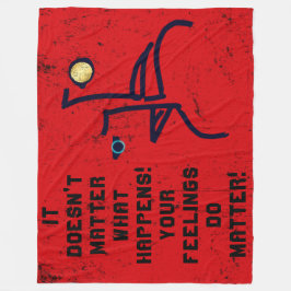Manta Polar ¡SENTIMIENTOS IMPORTANTES Fleece Blanket!