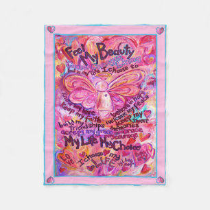 Manta Polar Sentir mi belleza Angel Chemo Blanket