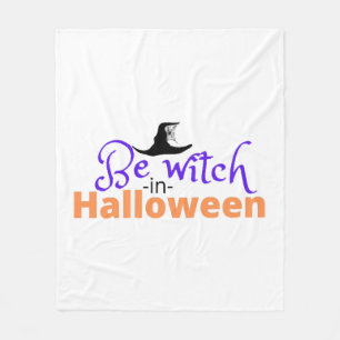 Manta Polar Ser bruja con camiseta de Halloween para Halloween