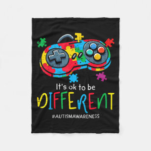 Manta Polar Ser diferente controlador de juegos autismo hombre