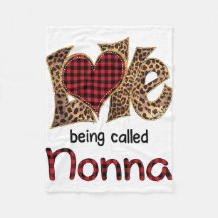 Manta Polar Ser llamada Nonna Leopard Heart Happy Mothers Day