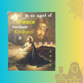 Manta Polar Ser un agente de paz Cristo personaje de imagen