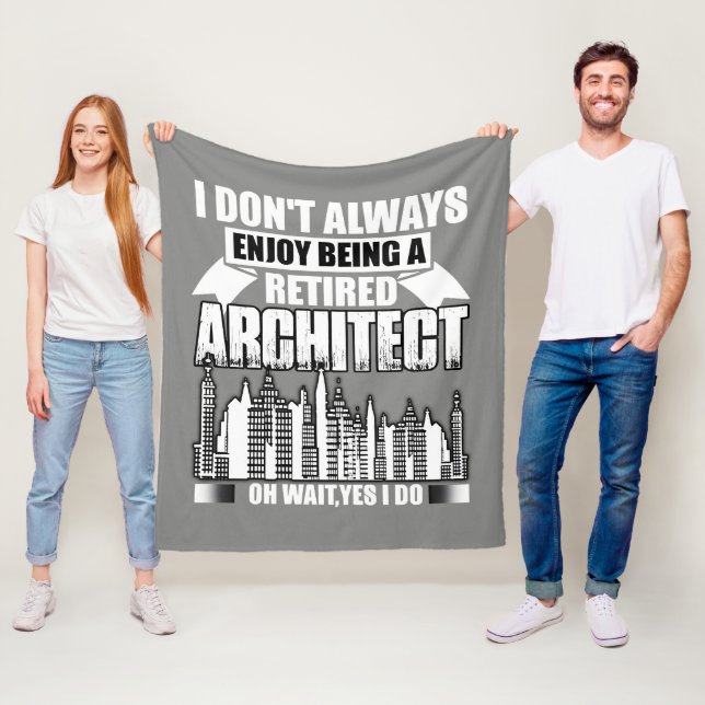 Manta Polar Ser Un Arquitecto Retirado Fleece Blanket Fleece (In situ)