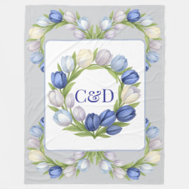 Manta Polar Serenidad en la decoración de la casa floral en el